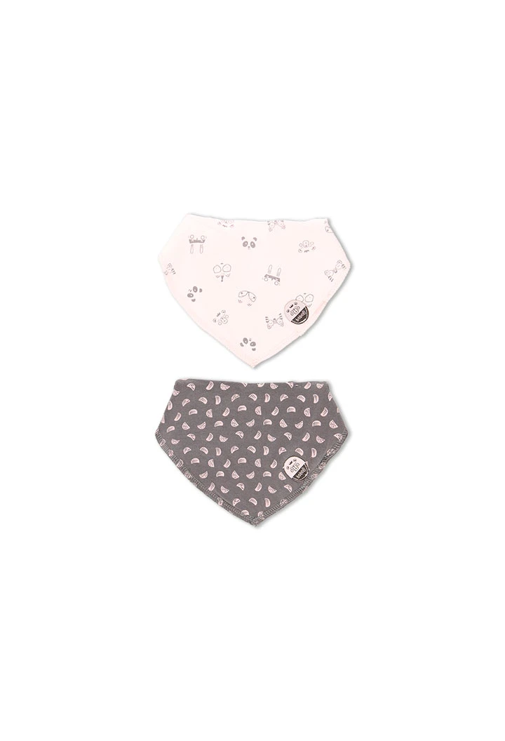Pack de 2 foulards côtelés pour bébé