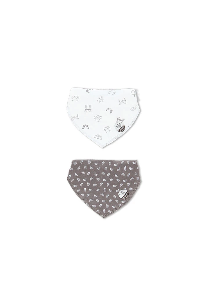 Pack de 2 foulards côtelés pour bébé
