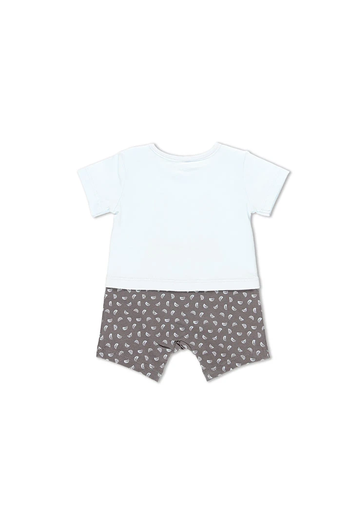Grenouillère en tricot pour bébé garçon
