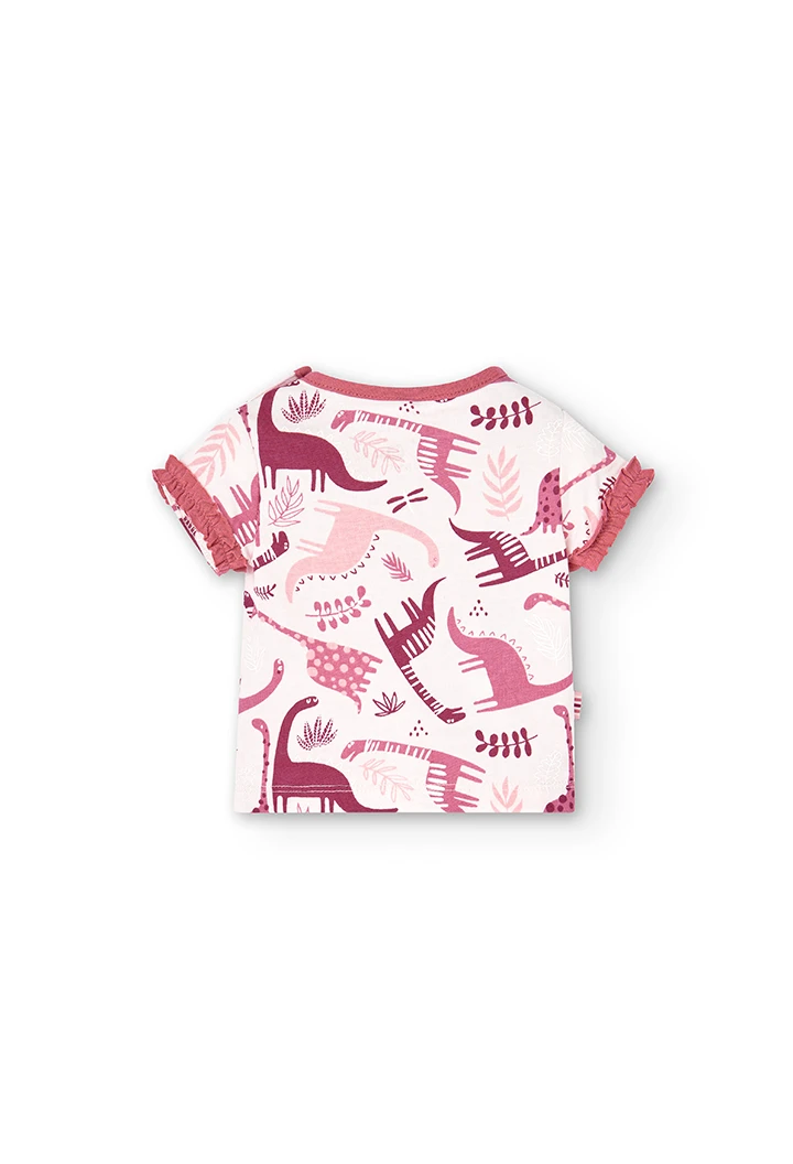 Pack en tricot bi matiere pour bébé fille
