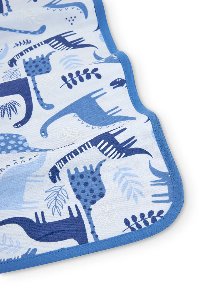 Couverture maille bi matiere pour bébé