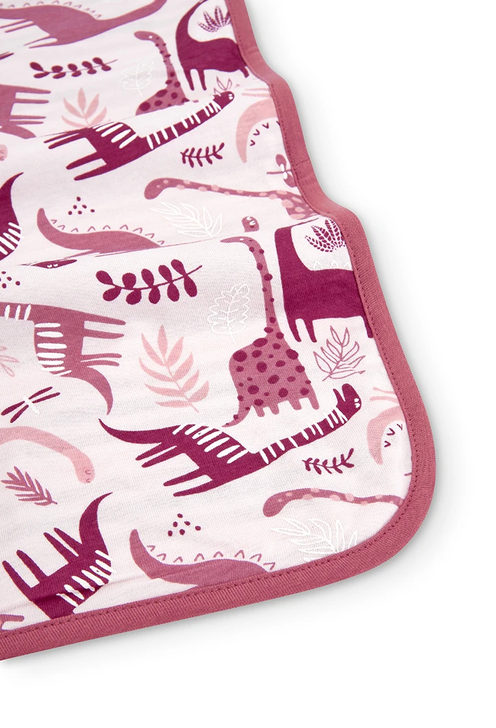 Couverture maille bi matiere pour bébé