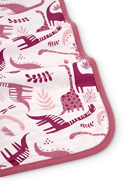 Couverture maille bi matiere pour bébé