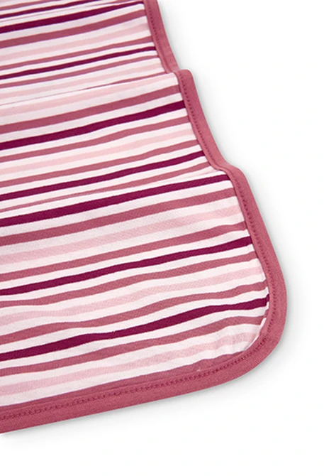 Couverture maille bi matiere pour bébé