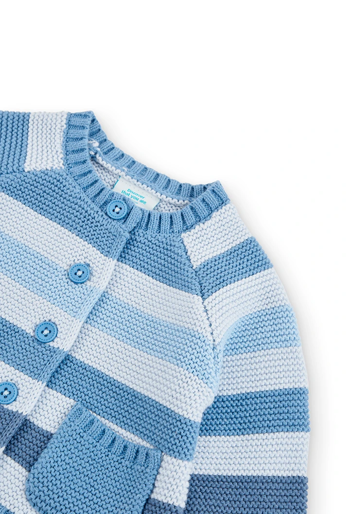 Gilet à rayures pour bébé