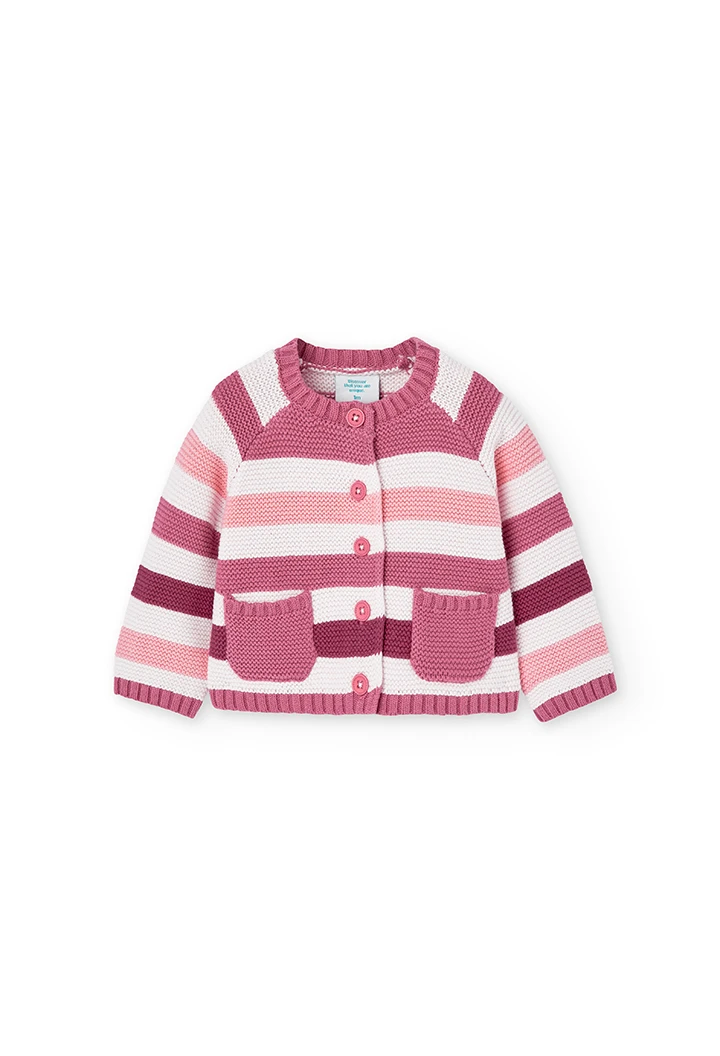 Gilet à rayures pour bébé