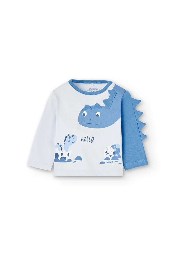 Camiseta punto "dinosaurio" de bebé