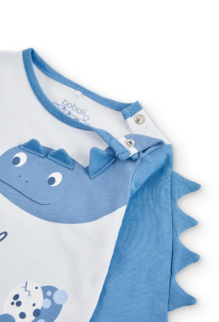 Camiseta punto "dinosaurio" de bebé