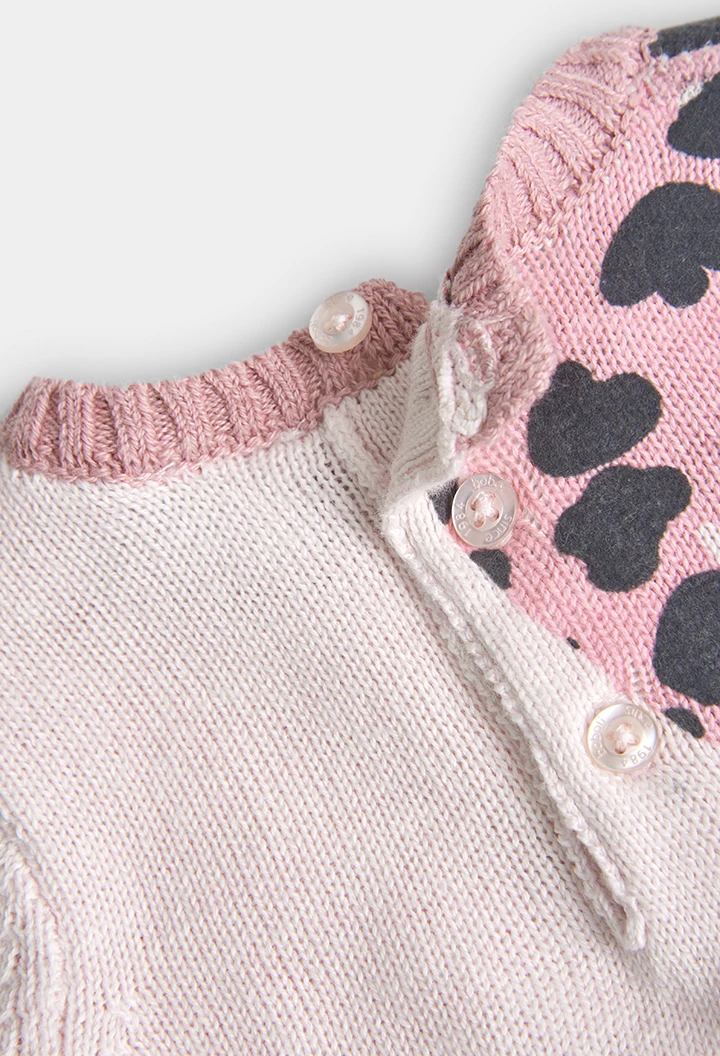 Knitwear dress for baby girl -BCI