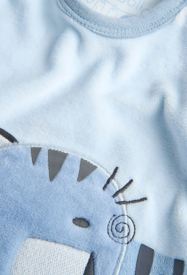 Velour play suit for baby -BCI