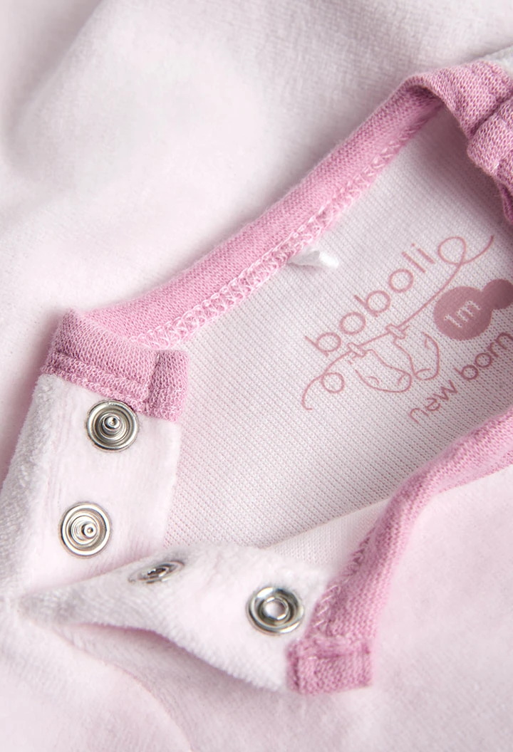Grenouillere en velours pour bébé -BCI
