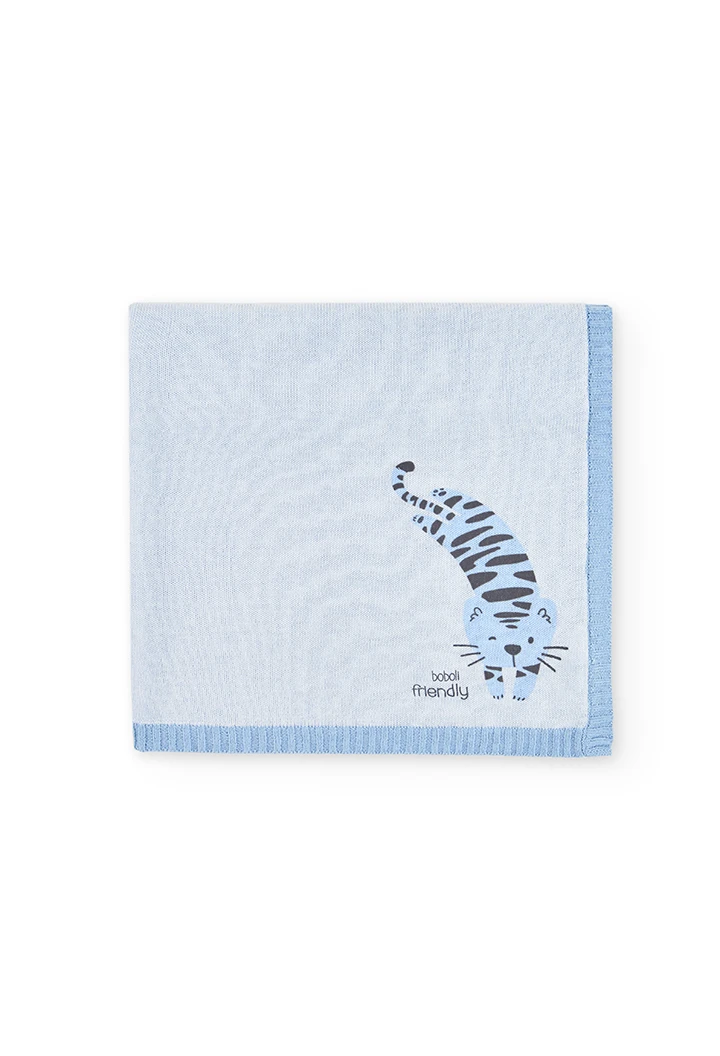 Knitwear blanket for baby -BCI