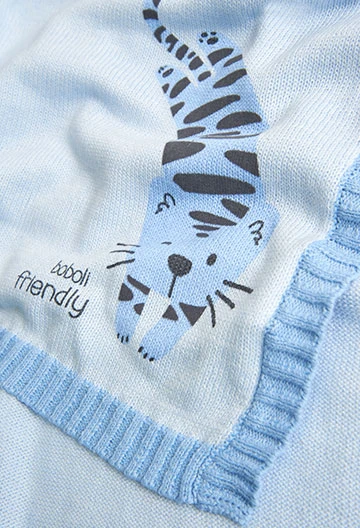 Knitwear blanket for baby -BCI