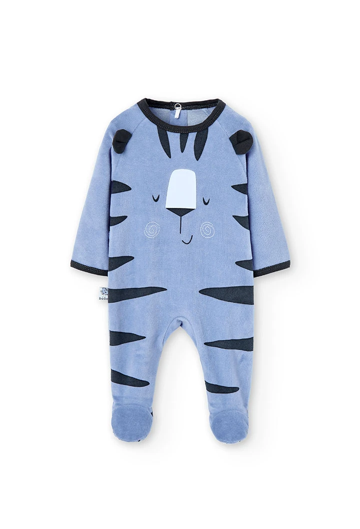 Velour play suit for baby -BCI
