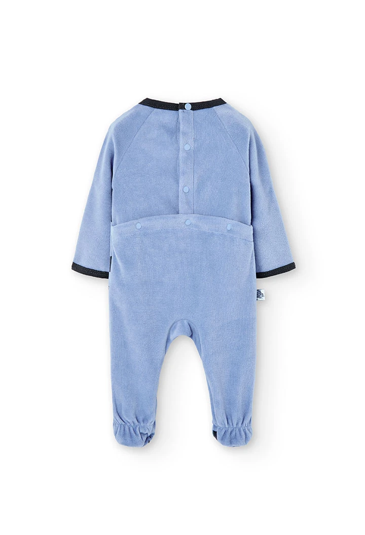 Velour play suit for baby -BCI