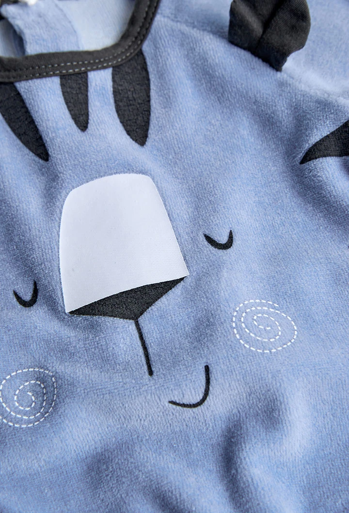 Velour play suit for baby -BCI