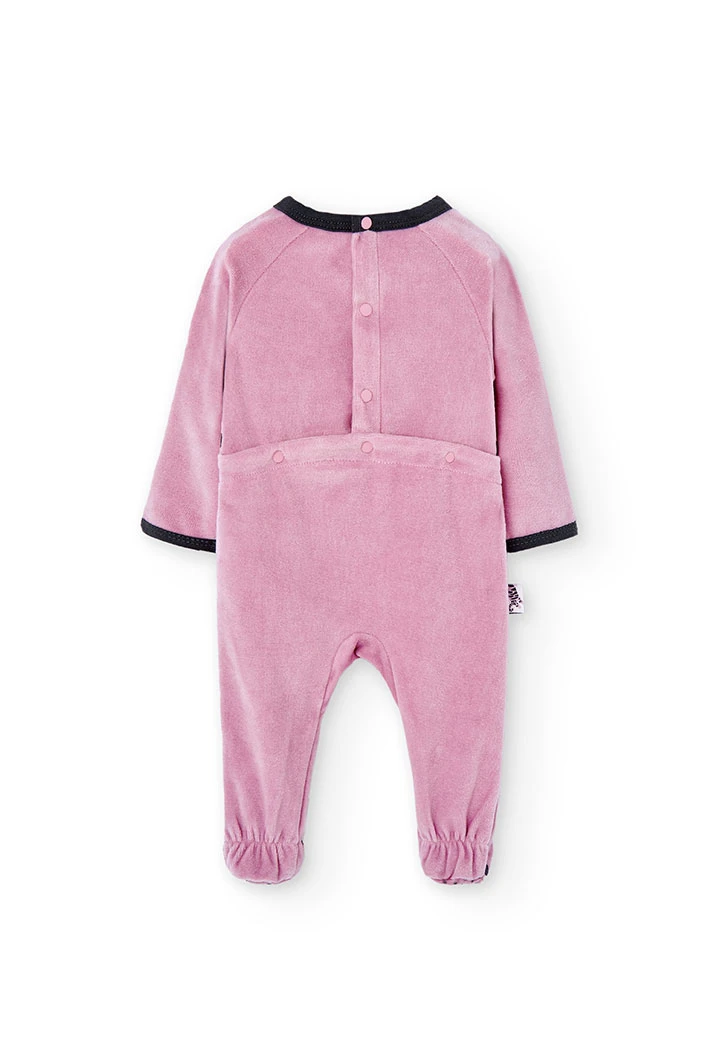 Velour play suit for baby -BCI