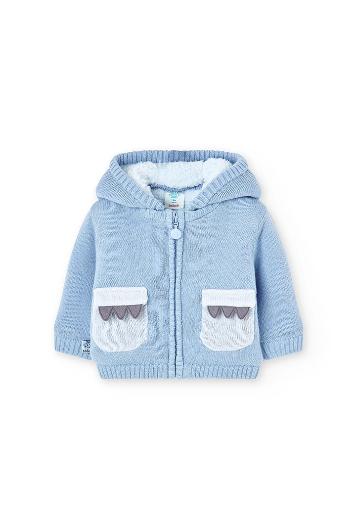 Knitwear jacket for baby -BCI