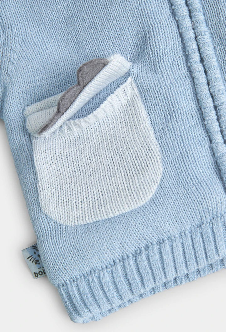 Knitwear jacket for baby -BCI
