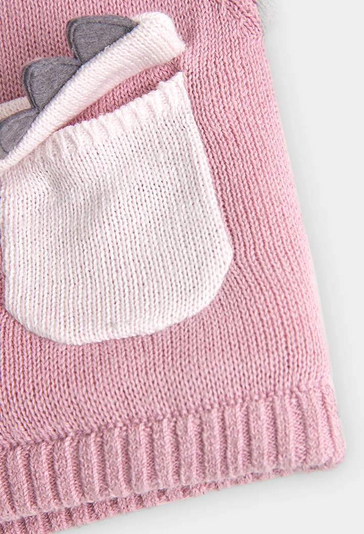 Knitwear jacket for baby -BCI