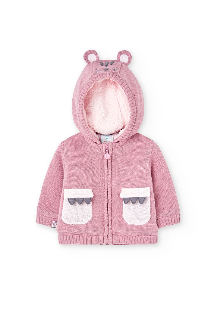 Knitwear jacket for baby -BCI