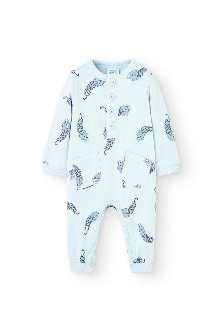 Fleece play suit for baby boy -BCI