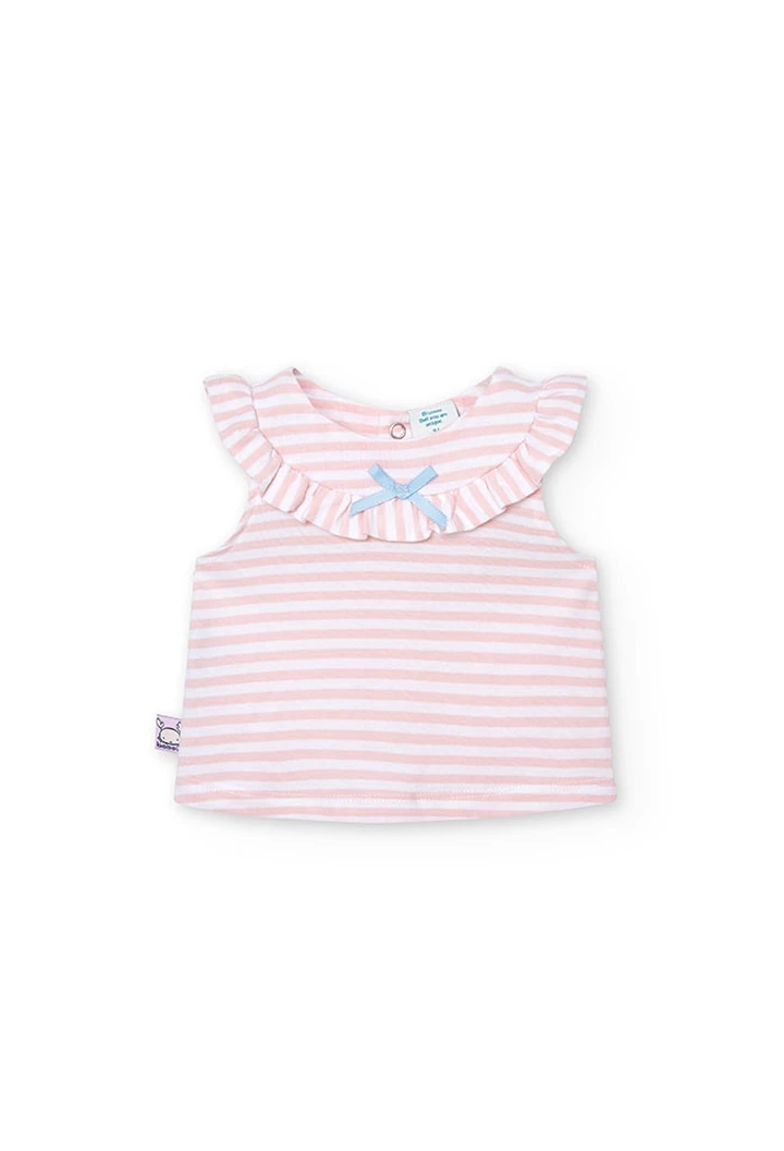 Pack tricoté bleu bébé garçon maille combinée