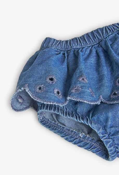 Pack tricoté bleu bébé garçon maille combinée
