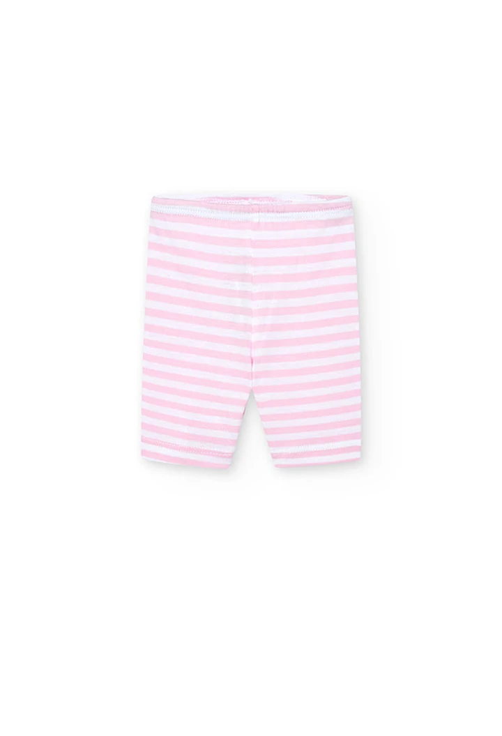 Pack tricoté pour bébé fille en rose