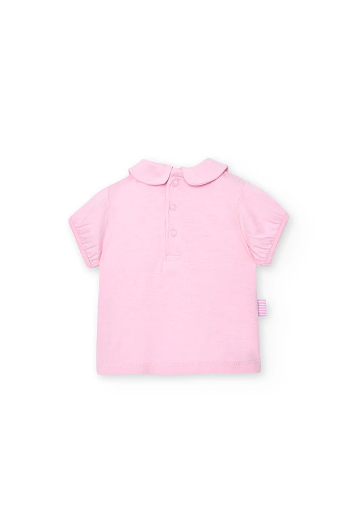 Pack tricoté pour bébé fille en rose