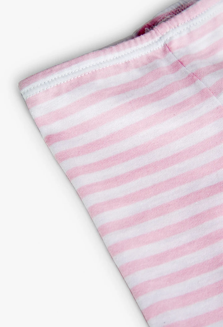 Pack tricoté pour bébé fille en rose