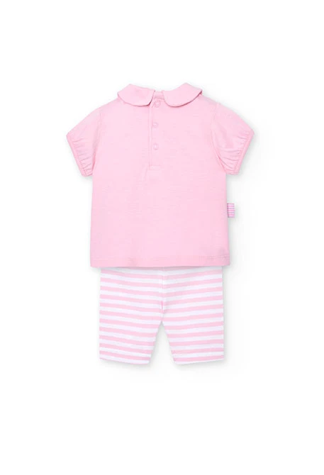 Pack de punto de bebé niña en rosa