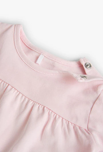Samarreta de punt de bebè nena en color rosa