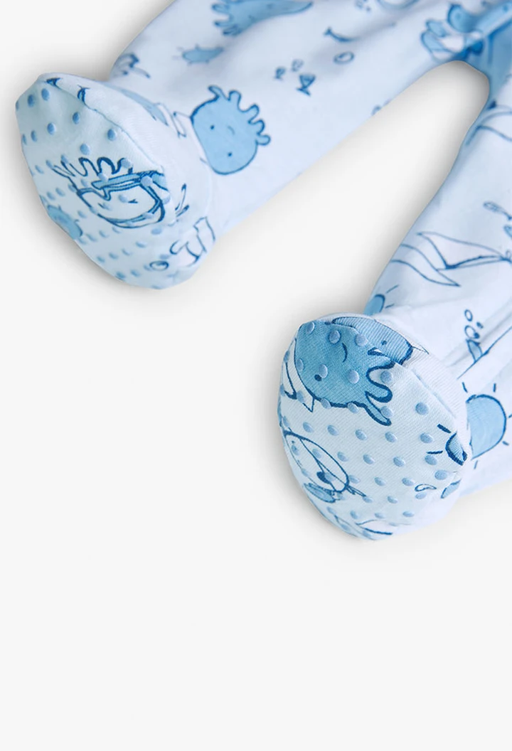 Grenouillère tricotée blanche pour bébé