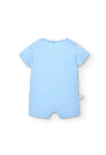 Pelele de punto de bebé en color azul celeste