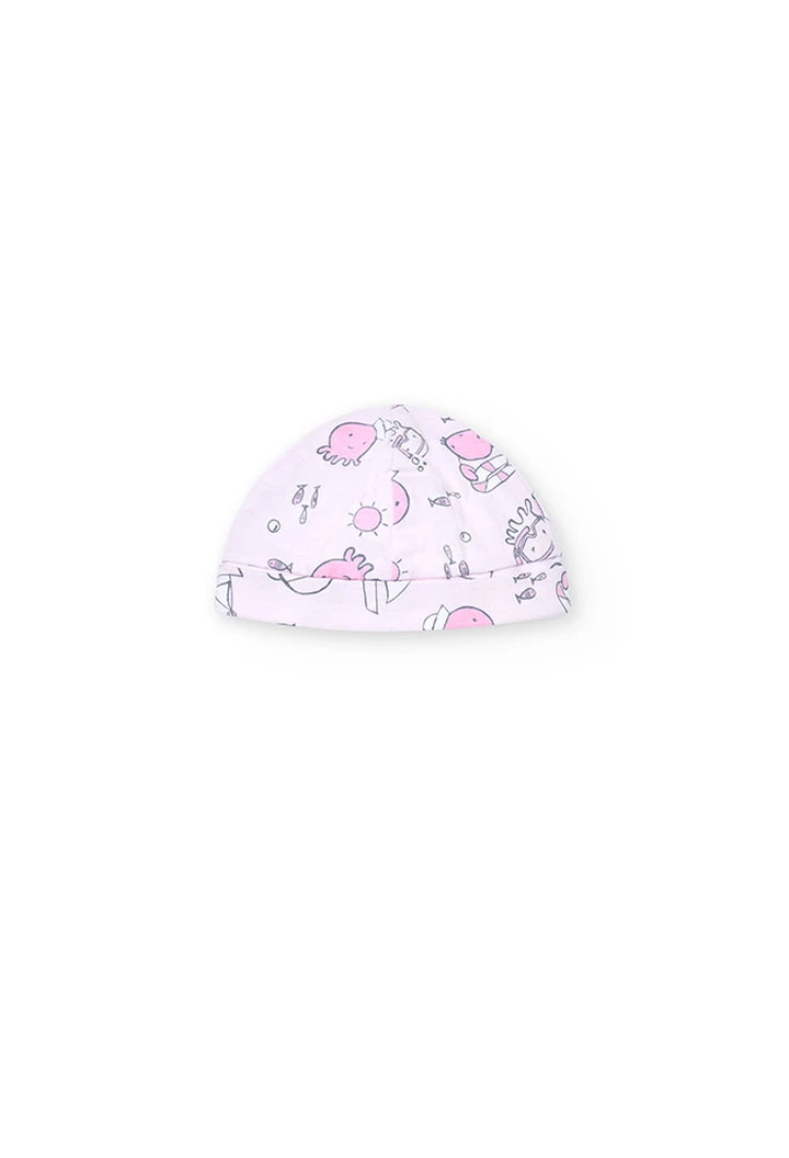 Pack imprimé rose avec boîte cadeau bébé