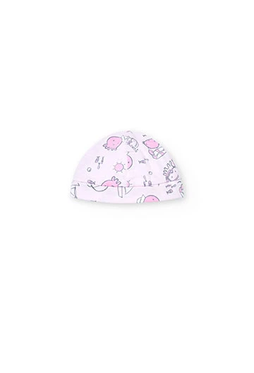 Set stampato rosa con confezione regalo da neonato