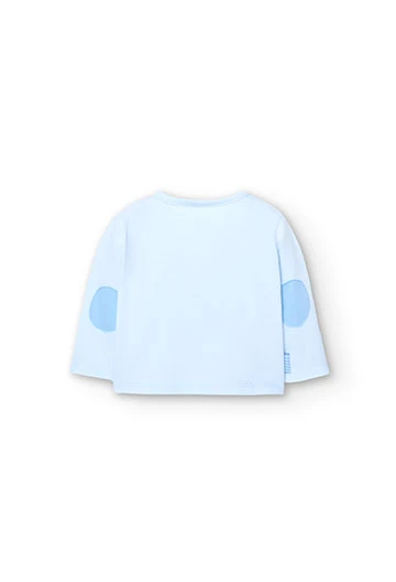 Baby boy\'s knit t-shirt in light blue