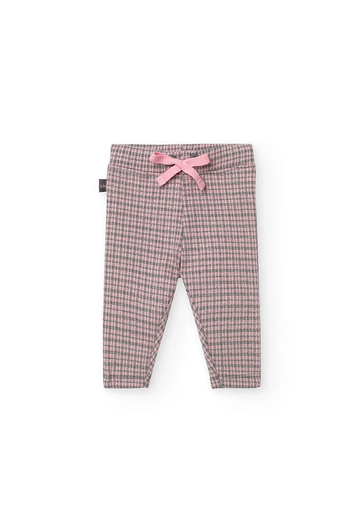 2tlg. Set mit Sweatshirt und Leggings für Baby-Mädchen in Rosa