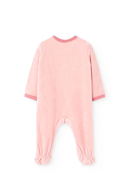 Schlafoverall für Baby Mädchen in Rosa