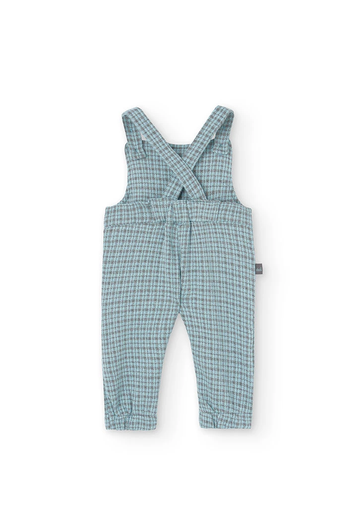 Set mit Body und Latzhose aus Baumwolle für Baby-Jungen in Blau