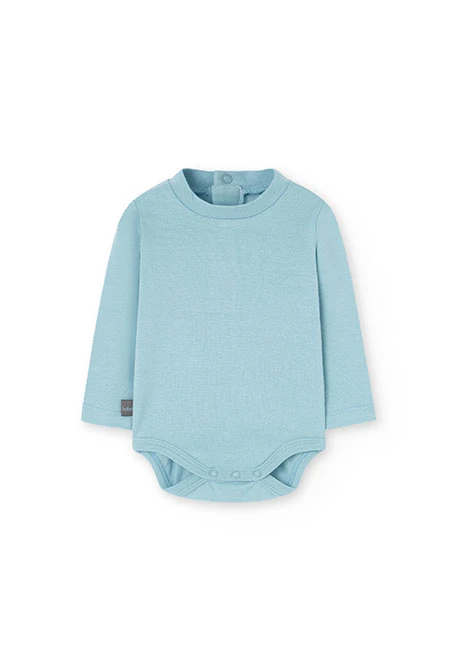 Ensemble de body et salopette en coton pour bébé garçon en bleu