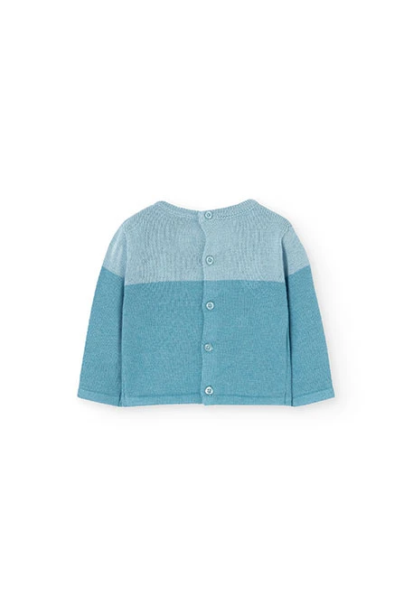 Ensemble de pull et pantalon en coton pour bébé garçon en bleu