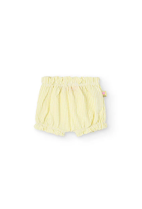 Conjunto de malha para bebé menina em branco com estampado de flores