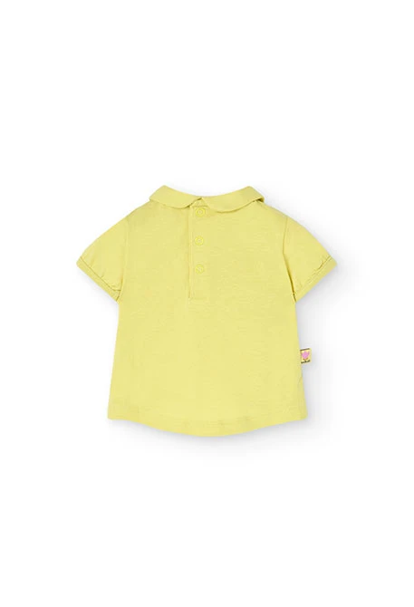 Conjunto de t-shirt e calças de malha para bebé menina em verde com estampado floral