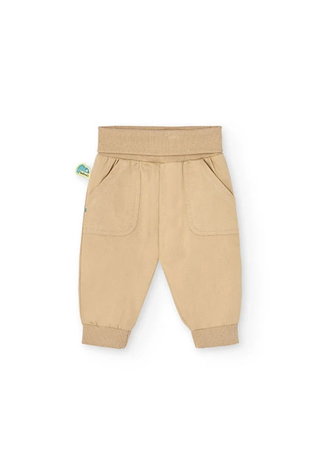 Baby boy knitted set in white with hippo print.