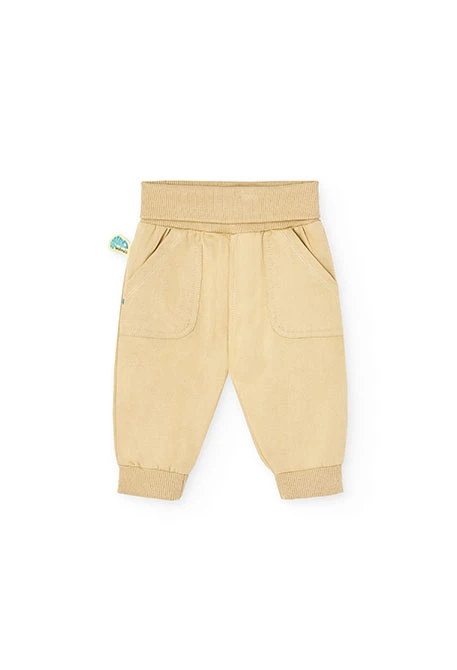 Baby boy knitted set in white with hippo print.