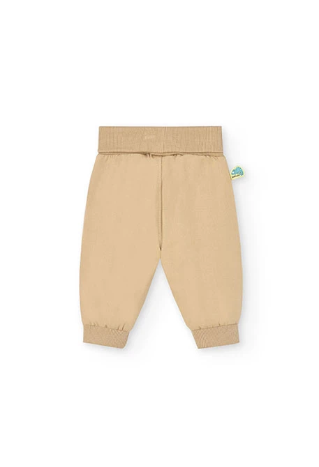 Baby boy knitted set in white with hippo print.