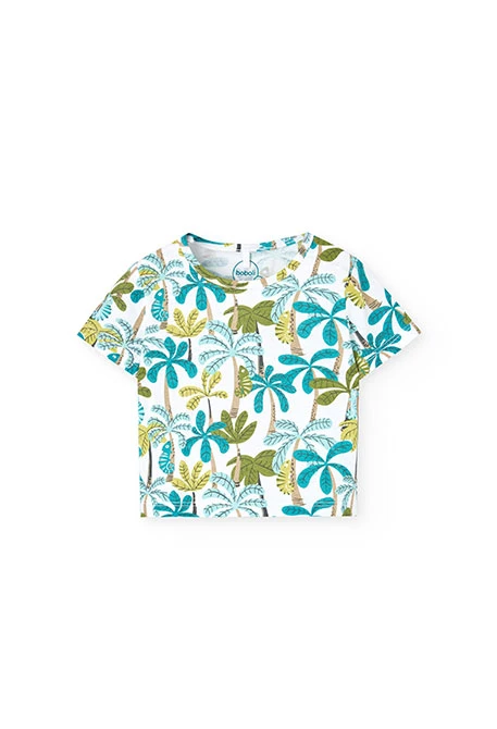 Ensemble assorti de bébé en tricot de couleur tropicale