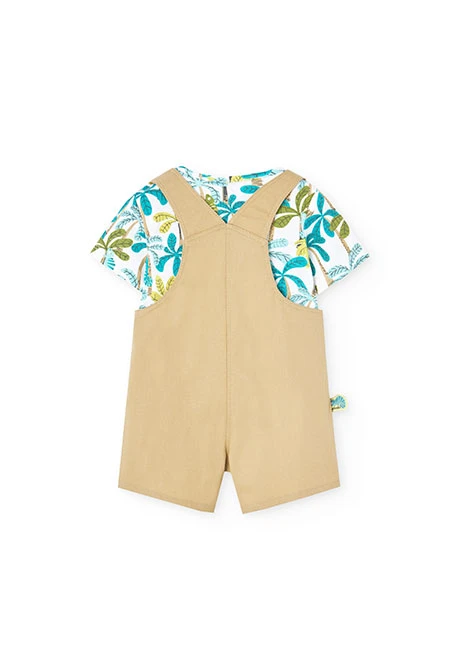 Ensemble assorti de bébé en tricot de couleur tropicale